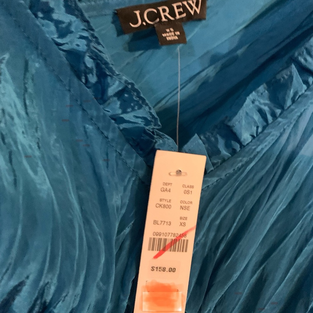 J. Crew Palermo dress in viscose-blend crinkle - Picture 9 of 10